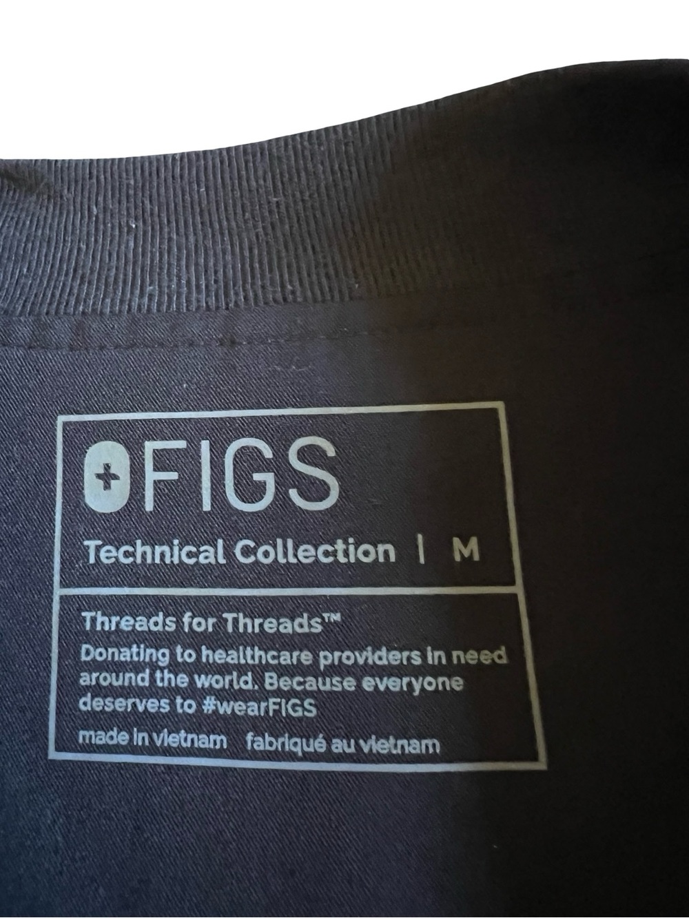 FIGS Men's Zapote Black Scrub Jacket Full-Zip Sz M Style MXXSW1003 Medical - Picture 4 of 10